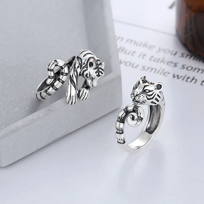 Vintage Tiger Head Ring