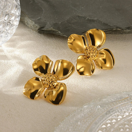 Flora Gold Earrings
