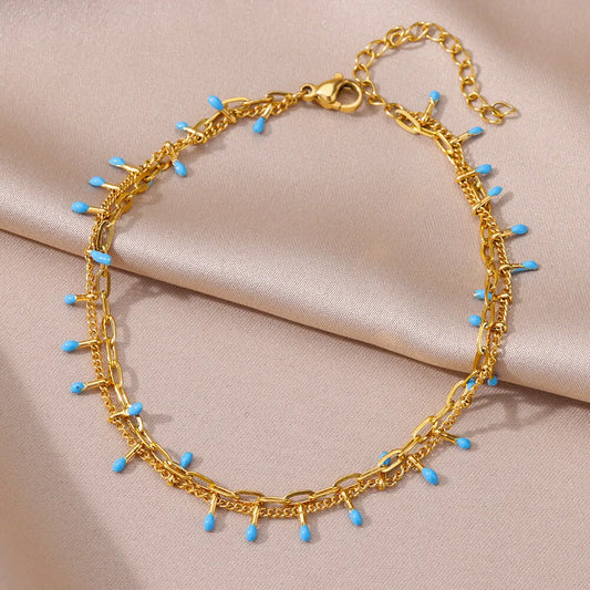 Azura Blue Anklet