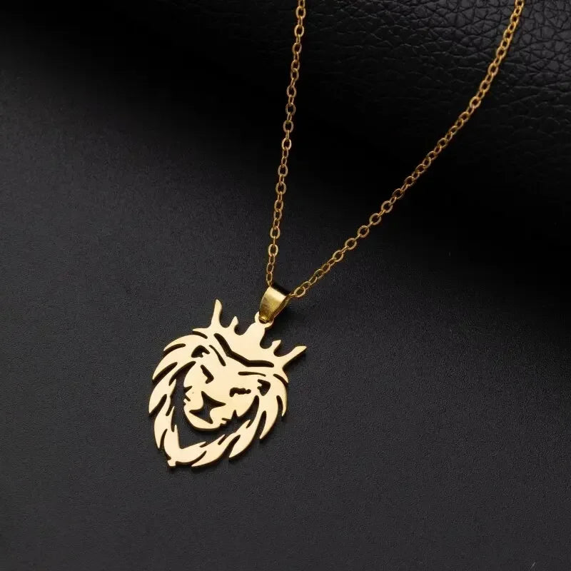 Lion Heart Pendant Necklace
