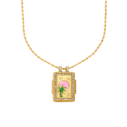 Zircon Pendant Necklace
