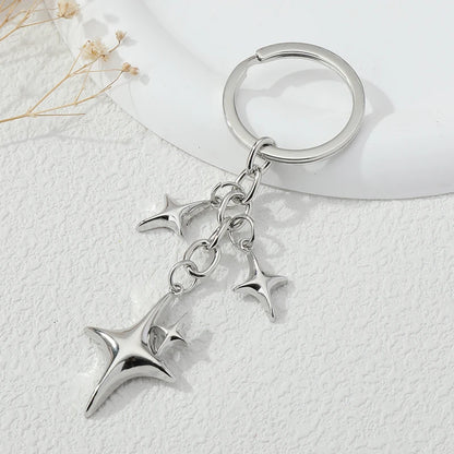 Chrome Star Keychains