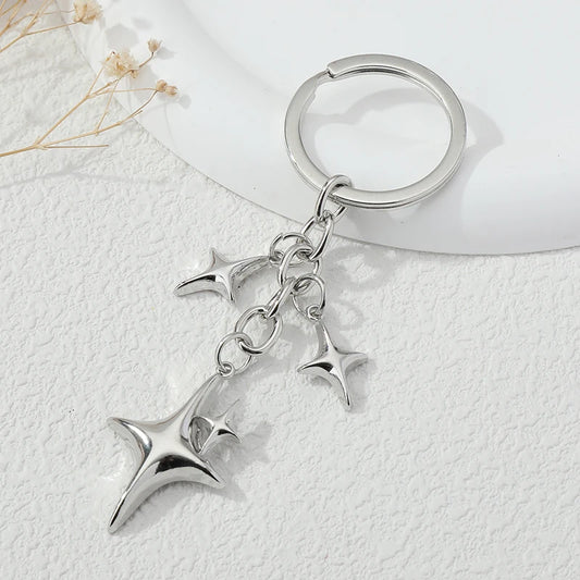 Chrome Star Keychains