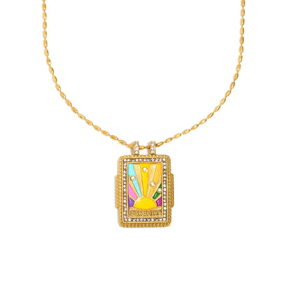 Zircon Pendant Necklace