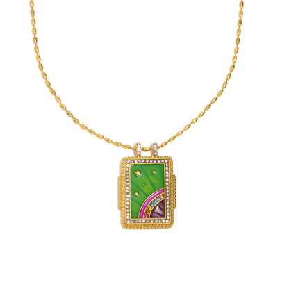 Zircon Pendant Necklace