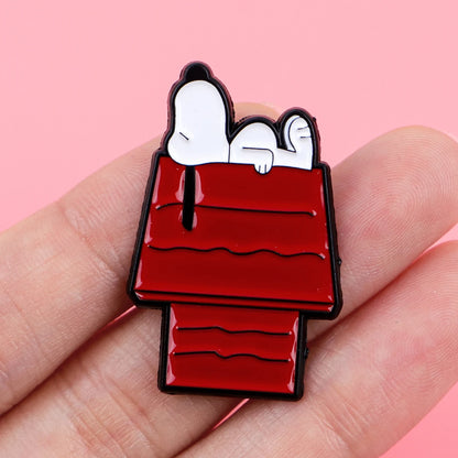 Snoopy Inspired Pin Badge