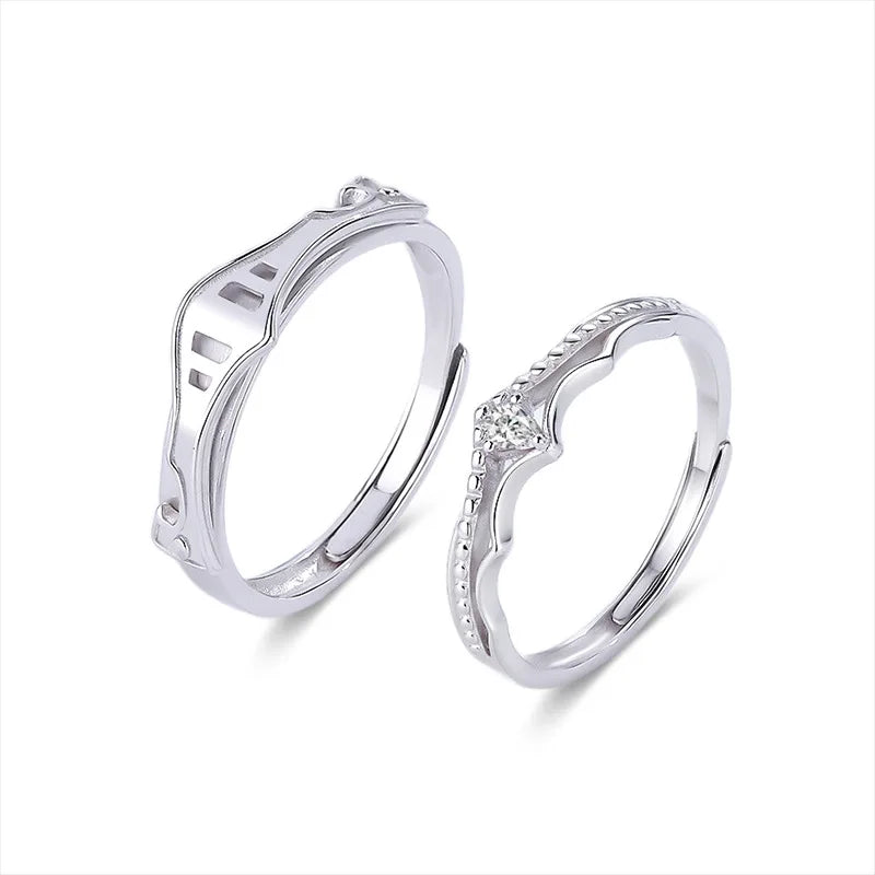 Princess And Knight Couple Rings
