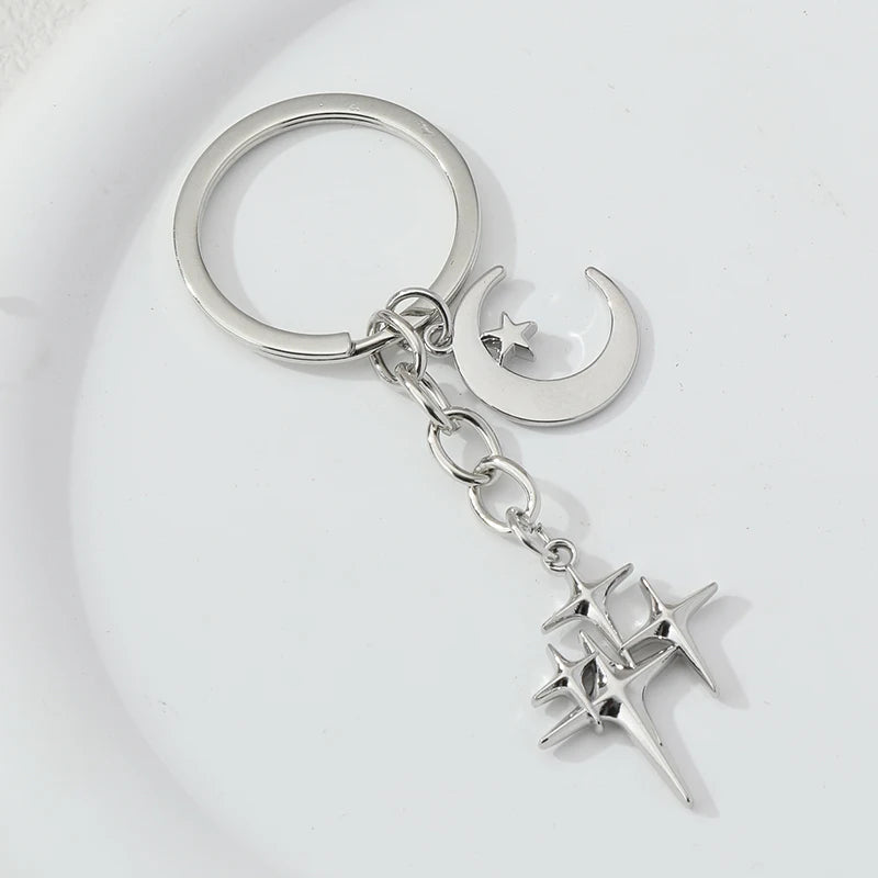 Chrome Star Keychains
