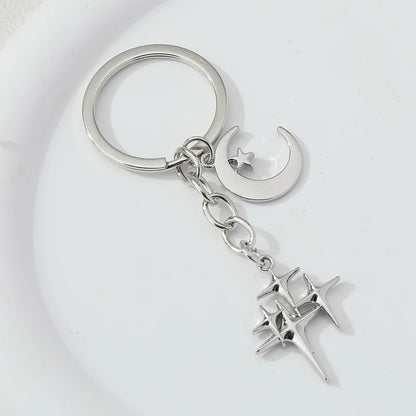 Chrome Star Keychains