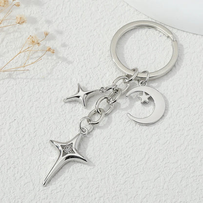 Chrome Star Keychains