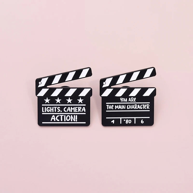 Lights Camera Action Pins