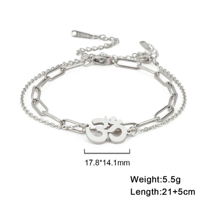 Lucktune OM Symbol Anklet