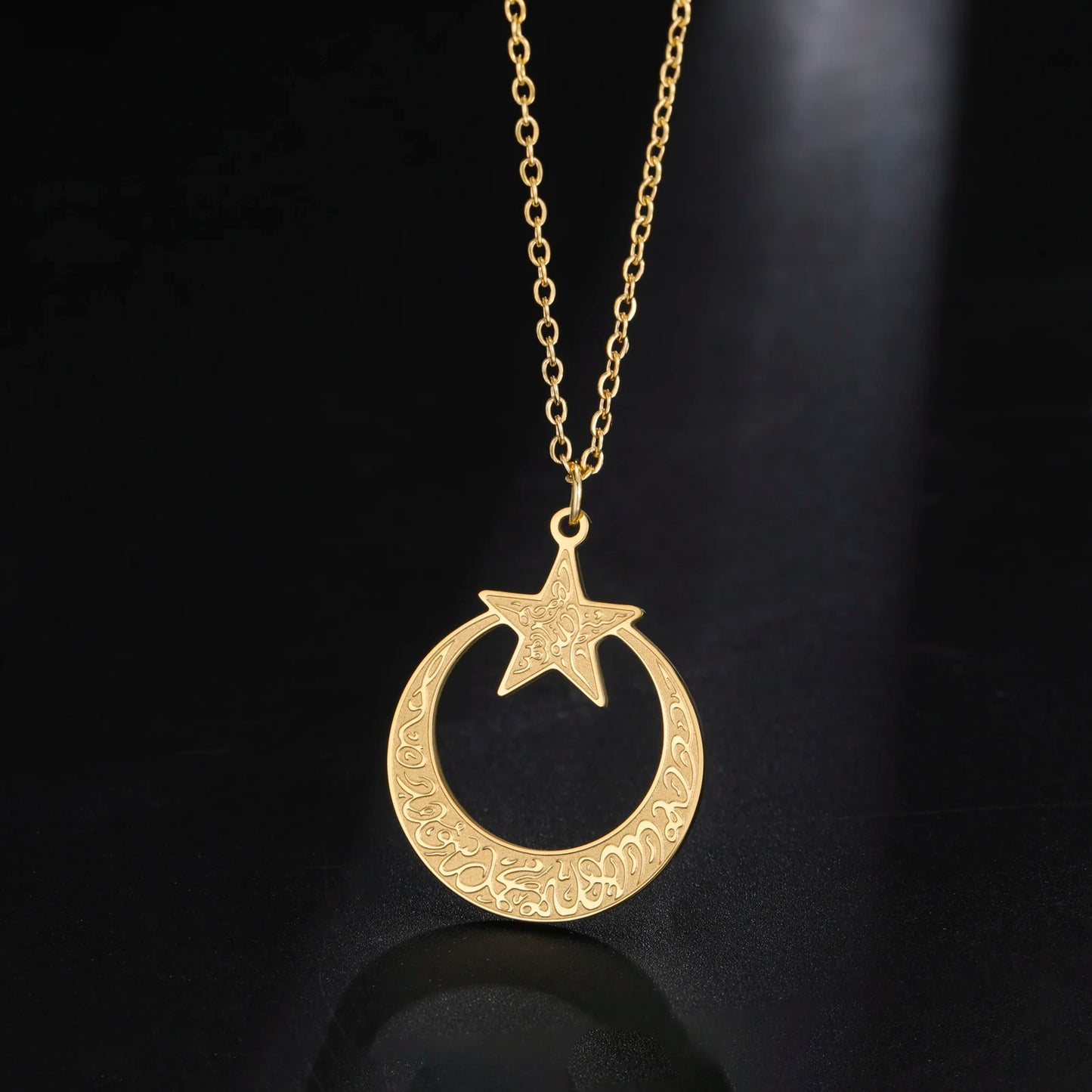 Islamic Moon & Star Necklace