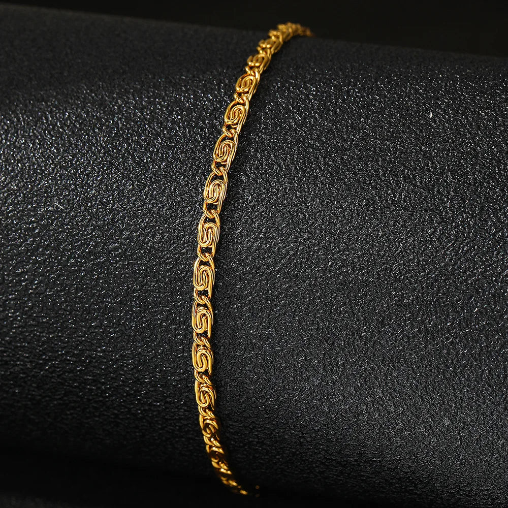 Stainless Steel Gold Chain Bracelet