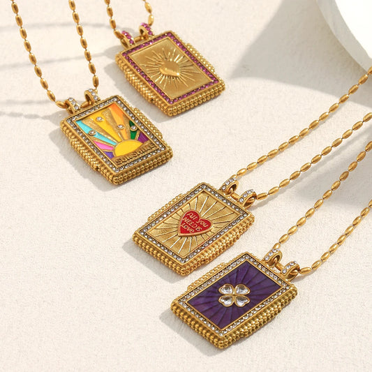 Zircon Pendant Necklace
