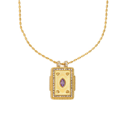 Zircon Pendant Necklace
