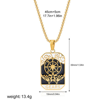 Enamel Tarot Cards Necklaces