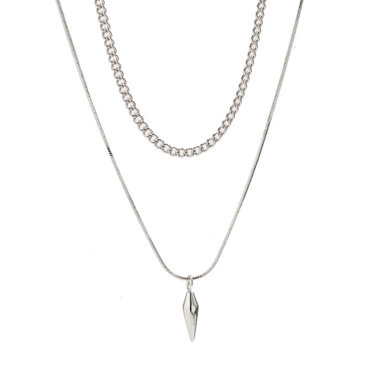 Punk Chain Necklace Set