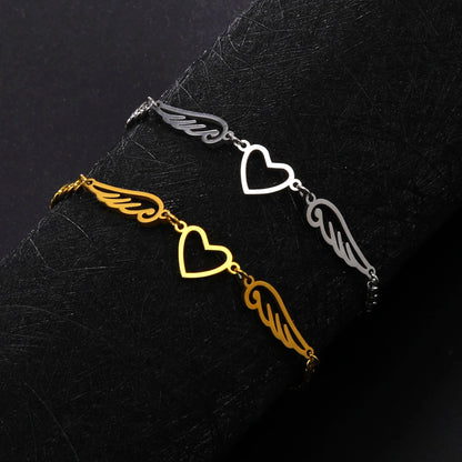 Heart & Wing Anklet