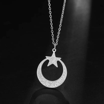 Islamic Moon & Star Necklace