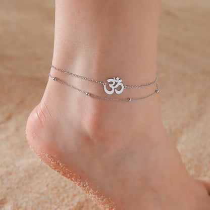 Lucktune OM Symbol Anklet