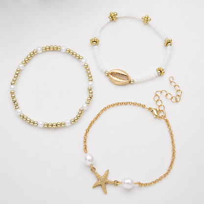 Summer Shell Bracelet Set