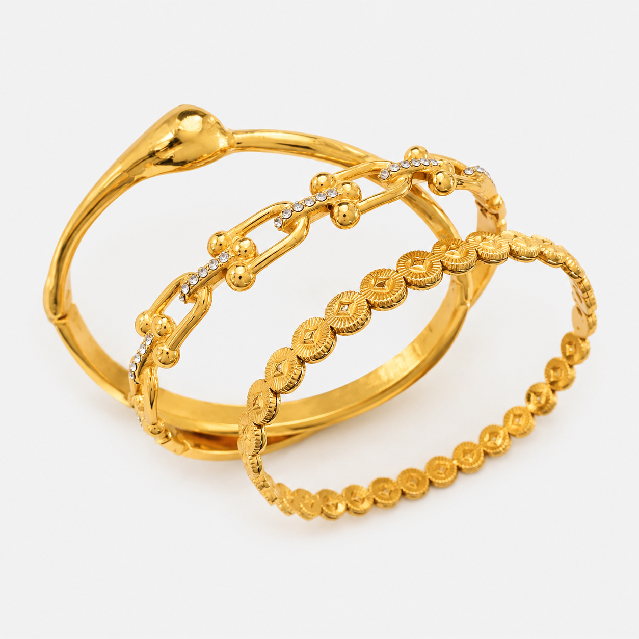 Horseshoe Bangle Set